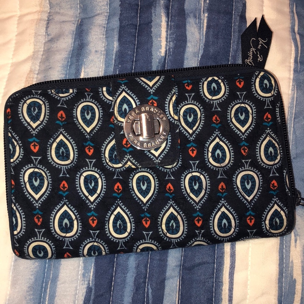 Used Vera Bradley large clutch wallet.